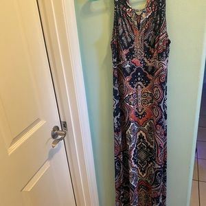INC Tight fitting Maxi Dress P/S